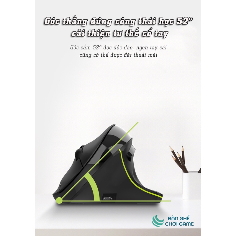 Chuột công thái học Newmen F1000 Dual Mode - Hàng chính hãng