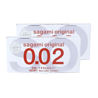 Combo 2 hộp bao cao su Sagami Nhật Bản Original 0.02 4 chiếc