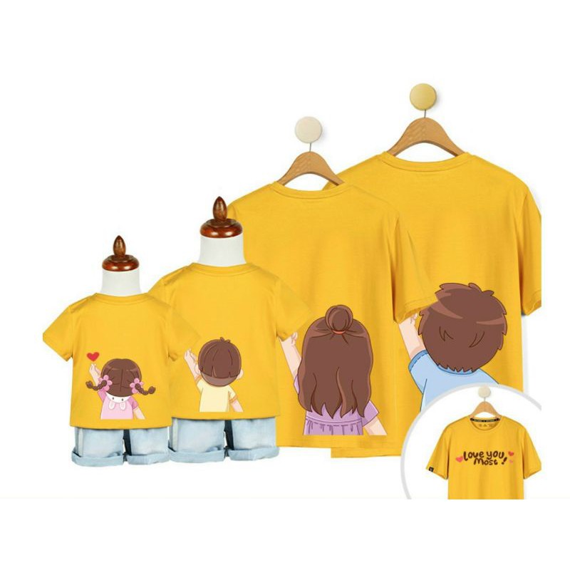 [Sĩ] Áo Gia Đình Áo Nhóm 3/4/5 Người Mẫu Hot Chất Cotton Bao Mịn Đẹp Có Size 100 Kí