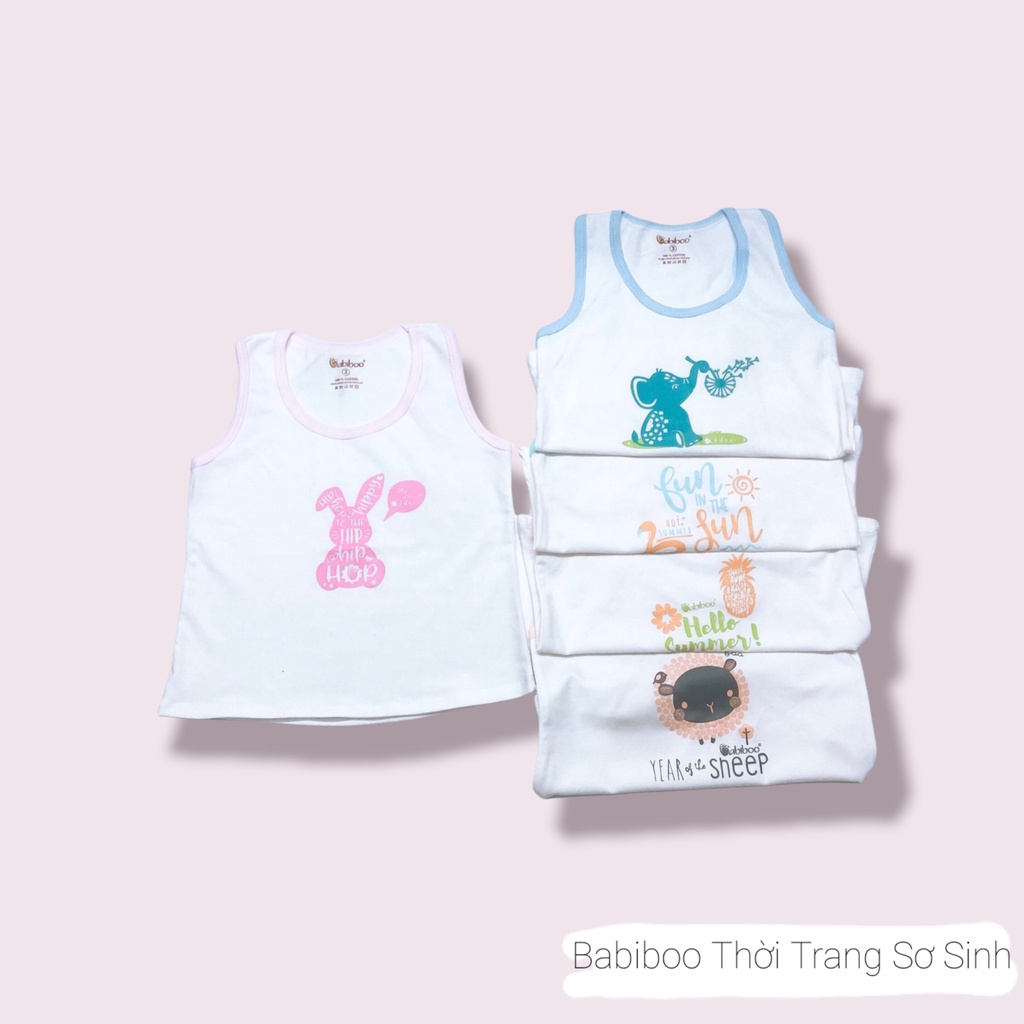 Áo ba lỗ chất cực mát cho bé gái Babiboo KIDS BKT009