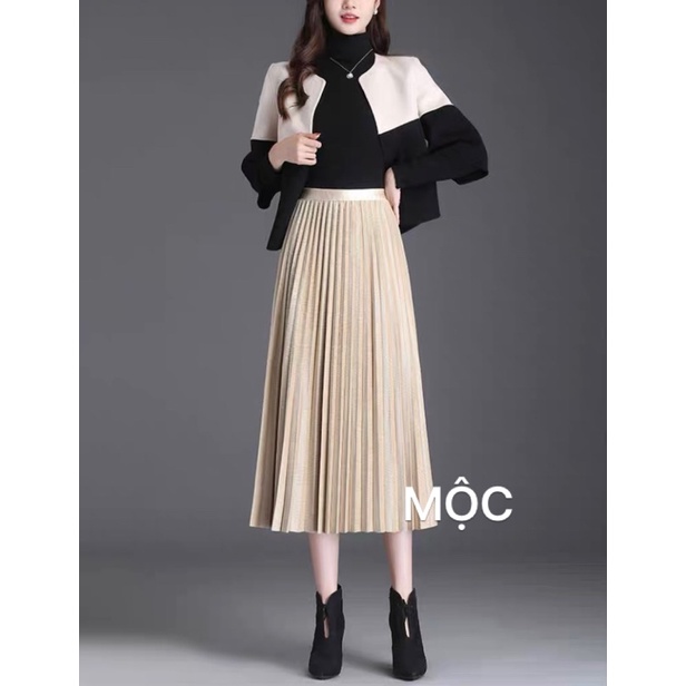 Chân váy Quảng châu dạ nhung mẫu thời trang mới nhất