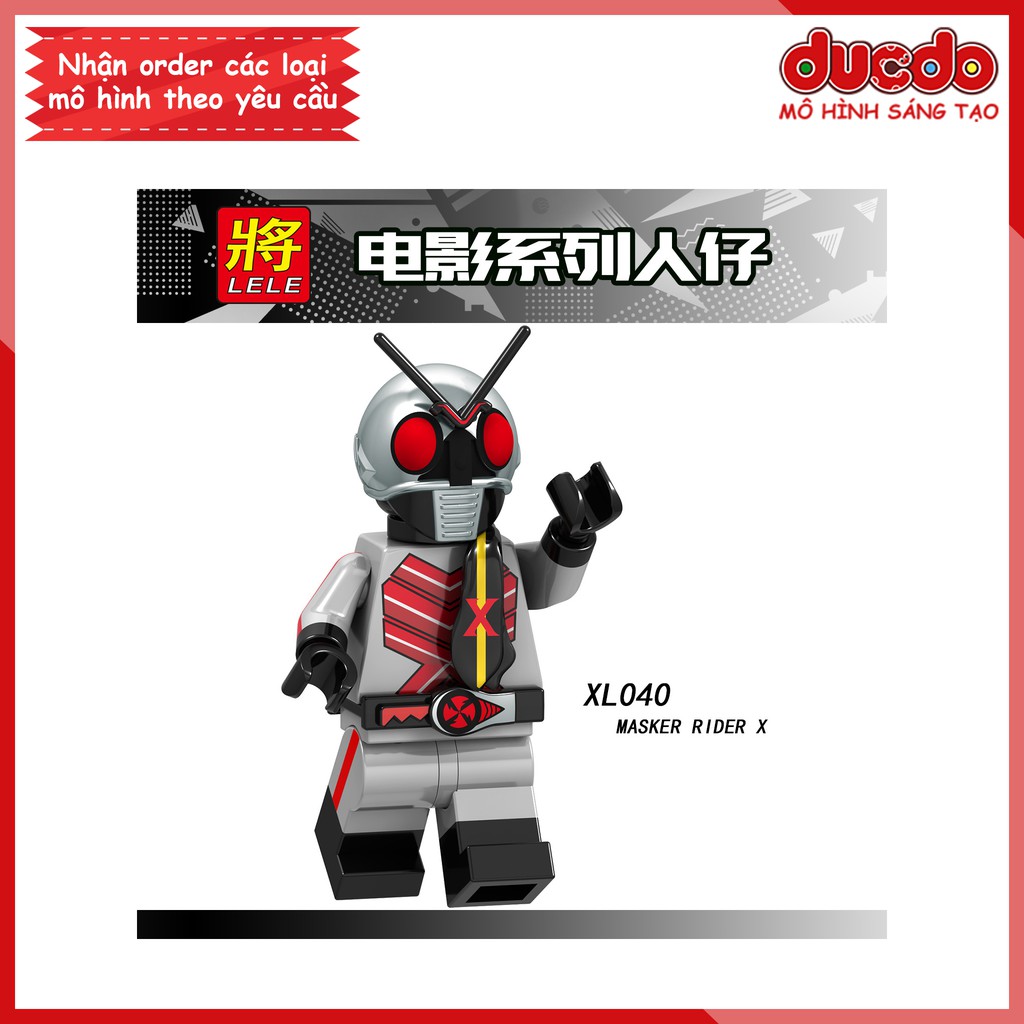 Minifigures Siêu nhân điện quang Ultraman Masked Rider Kamen Rider - Đồ chơi Lắp ghép Xếp hình Mini Mô hình LeLe