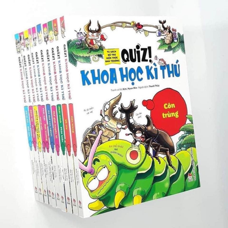 [Mã LIFEXANH03 giảm 10% đơn 500K] Combo sách - Quiz! Khoa Học Kì Thú - Bộ 10 cuốn (Tái Bản 2020)