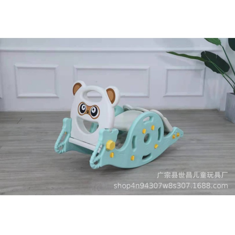 Cầu Trượt Bập Bênh Cho Bé - MẪU GẤU CAO CẤP 3 IN 1 BẢO HÀNG 12 THÁNG