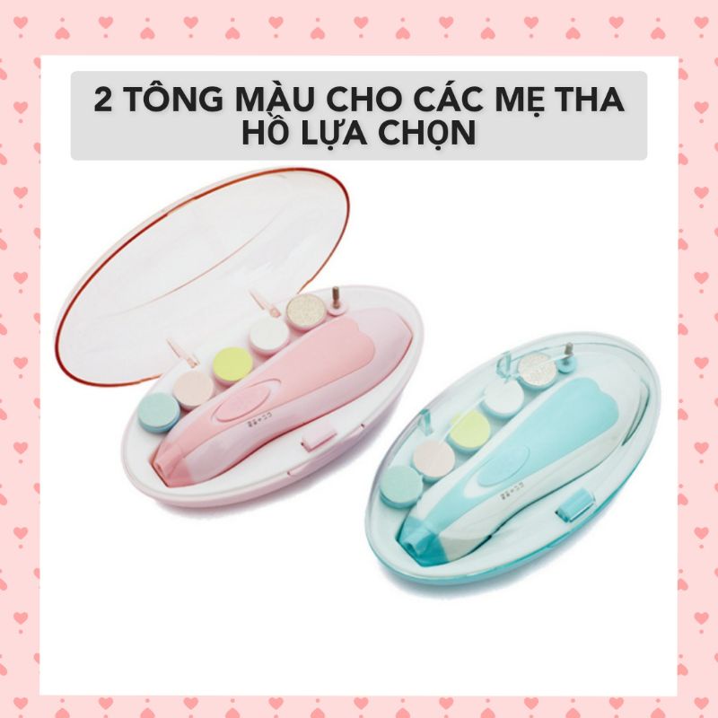 Bộ mài móng tay 7 chi tiết an toàn cho bé E3