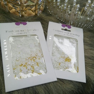 Set charm hoa nhí mix bi gắn móng