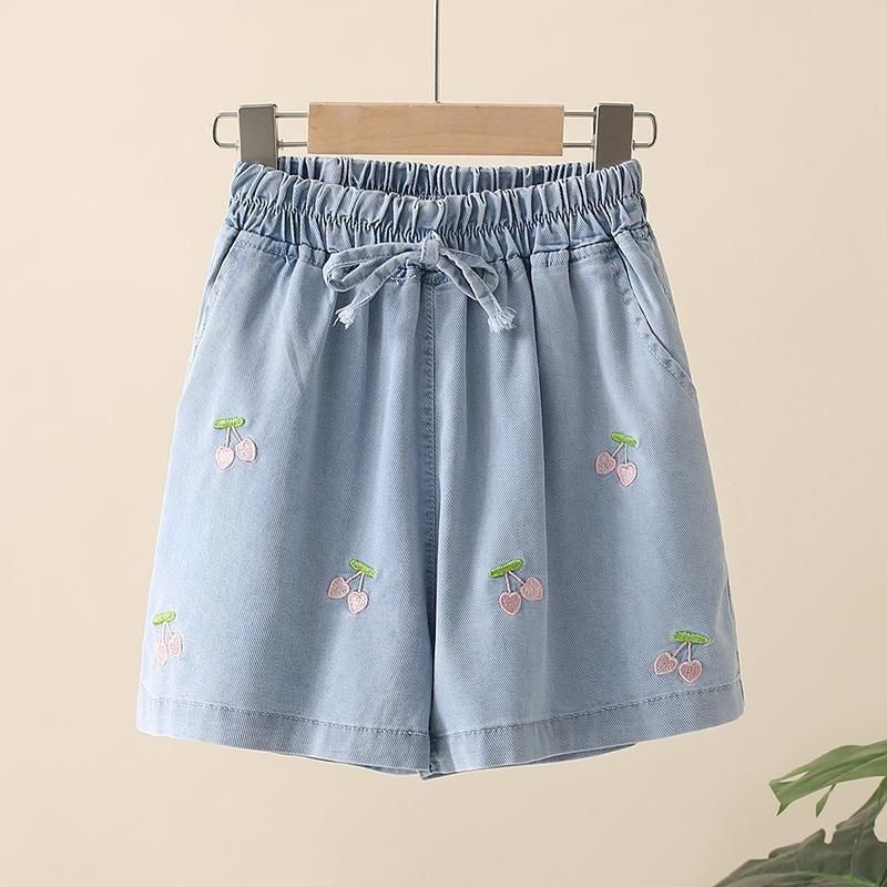 Quần Short Denim Mỏng Phong Cách Mới 2022 Cho Bé Gái