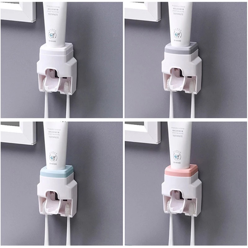 Dụng Cụ Lấy Kem Đánh Răng 2 Trong 1 Gắn Tường Tiện Dụng