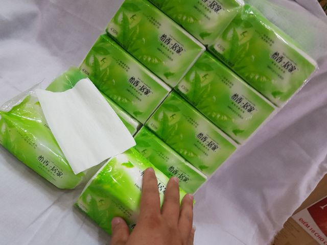 Giấy ăn trà xanh cao cấp