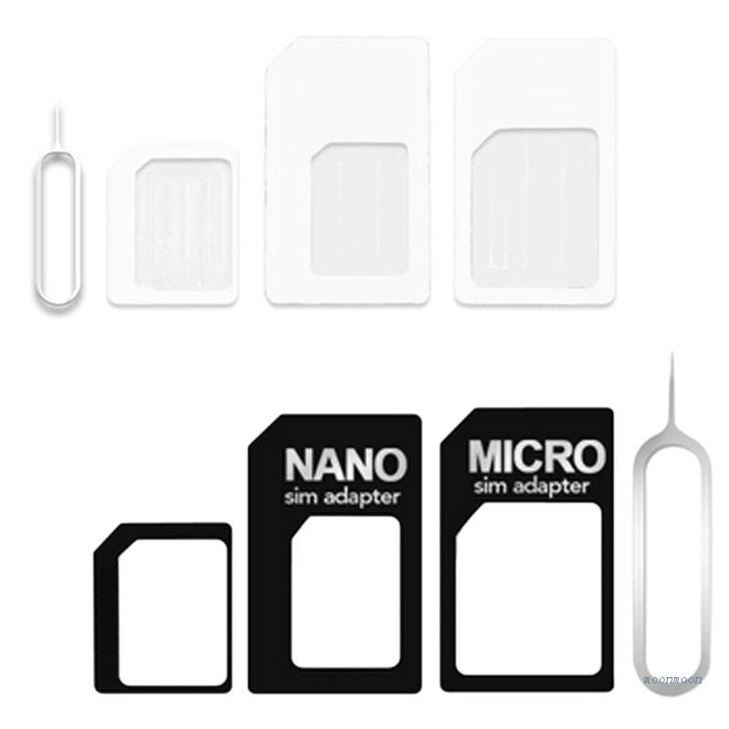 Bộ Chuyển Đổi SIM Nano 4 Trong 1 Sang Micro / Standard Cho Tất Cả Các Loại Điện Thoại Di Động
