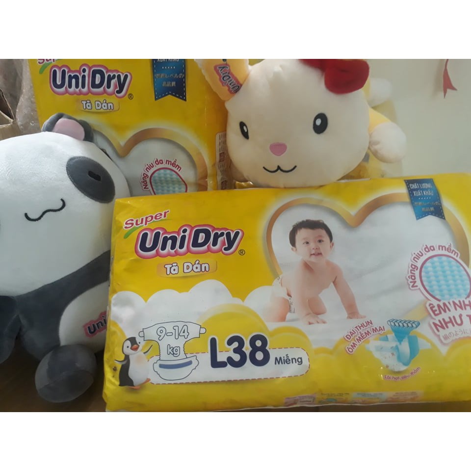 Tã dán Unidry size S48/M42/L38/XL.34 mẫu mới