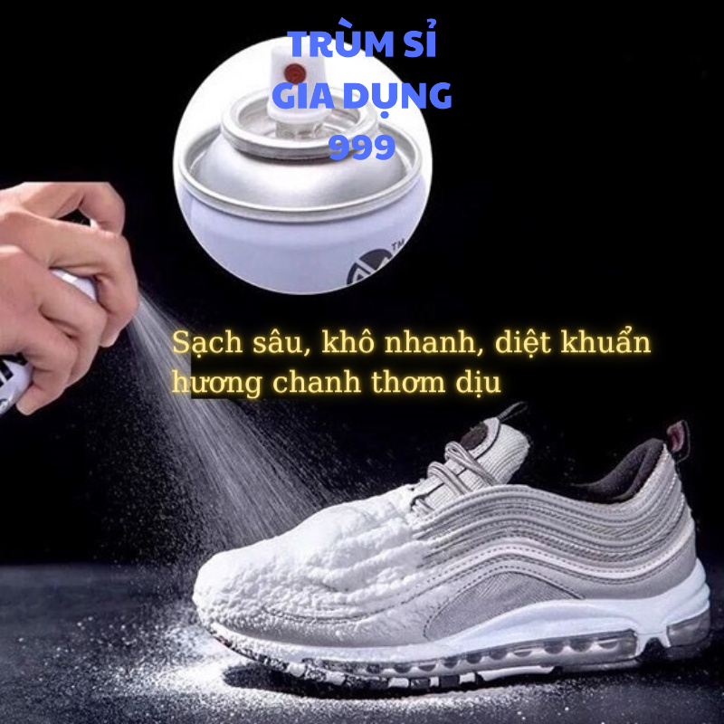 chai vịt vệ sinh giầy dép, Chai xịt bọt làm sạch giày Snoker, chai xịt bọt vệ sinh giầy dép đa năng siêu sạch