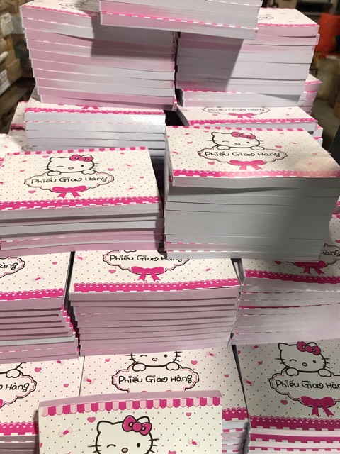 Combo 20 quyển phiếu giao hàng hellokitty