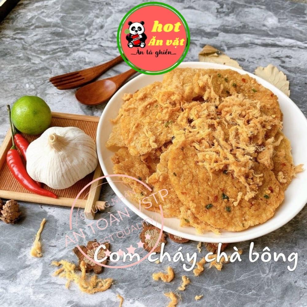 Cơm cháy lắc chà bông 300g cơm cháy giòn rụm đồ ăn vặt ăn là ghiền