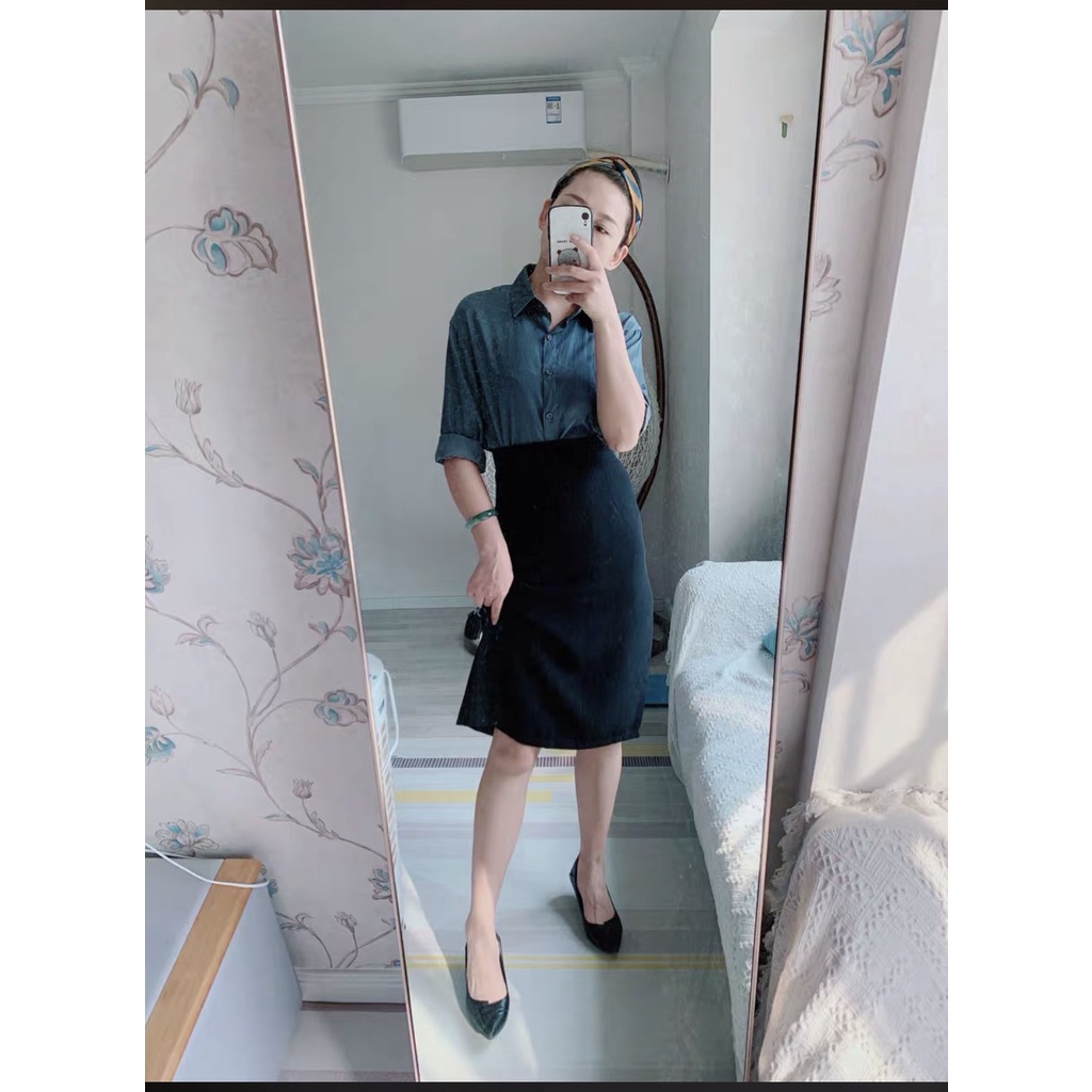Chân Váy Chữ A Dáng Dài Chân Váy A Trẻ Trung dài 60cm, A60cm