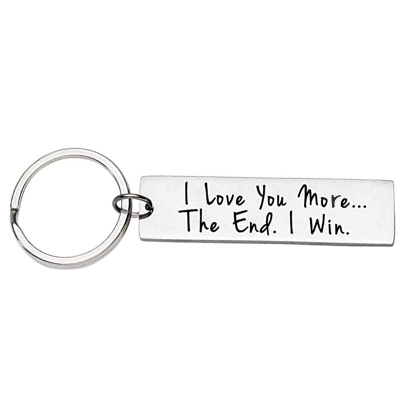 Youyo Móc Khóa Cặp Đôi I Love You More the End I Win Sinh Nhật Bạn Trai Bạn Gái
