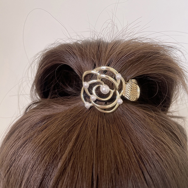 Kẹp tóc HAIMEIKANG đính hạt ngọc trai hình quả cherry thời trang