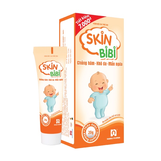 Kem bôi cho bé Skin Bibi chống hăm, khô da, ngứa (muỗi đốt, côn trùng cắn), dưỡng da, an toàn trẻ sơ sinh [skin baby]