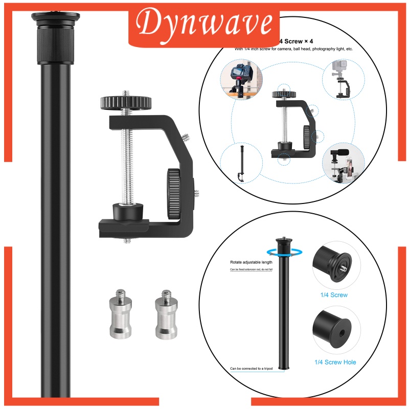 [DYNWAVE] Table Desk Camera Clamp Mount w/1/4&quot; Screw for DSLR Camcorder