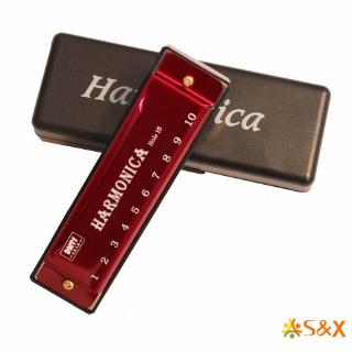 Kèn Harmonica 10 Lỗ Cho Người Mới Bắt Đầu