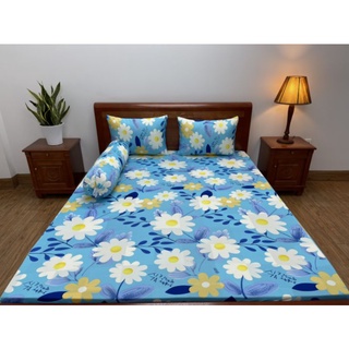 Bộ Drap thun lạnh in 3D Hàn Quốc [ Cao cấp] 4 món