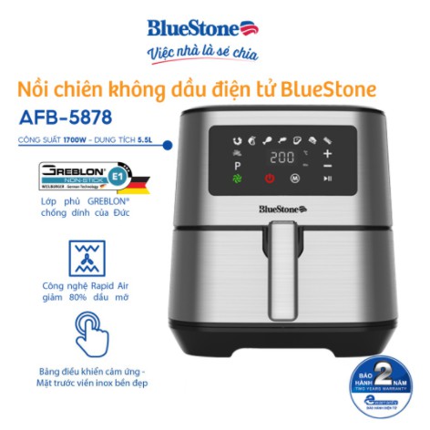 Nồi chiên không dầu điện tử BlueStone 5.5L AFB-5878