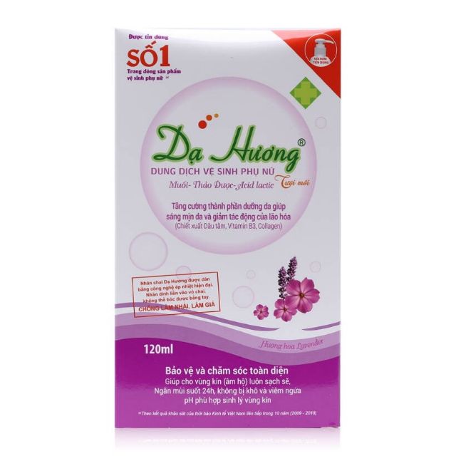 Dung dịch vệ sinhphụ nữ dạ hương vòi 120ml