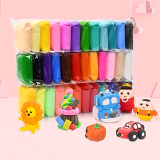 Túi đất sét 12/ 24/ 36 màu sắc siêu nhẹ tiện lợi dành cho trẻ em，làm slime bơ