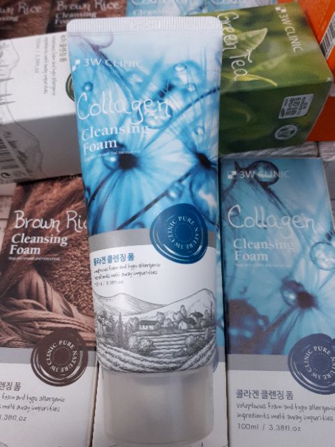 ☆SỮA RỬA MẶT 3W CLINIC COLLAGEN,TRA XANH ,GẠO,HOA HỒNG | BigBuy360 - bigbuy360.vn