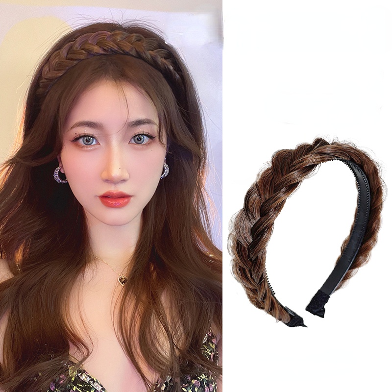 Băng Đô Cài Tóc Giả Thắt Nút Phong Cách Hàn Quốc Thanh Lịch Dành Cho Nữ