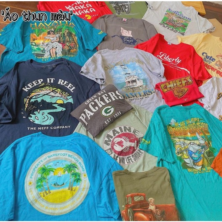 Áo Thun 2hand , Áo Thun Nữ Nam Phông Secondhand Đẹp Mới Tuyển In Hình To Size Big Chọn Qua Ảnh Trắng Đẹp Thể Thao Mẫu 2