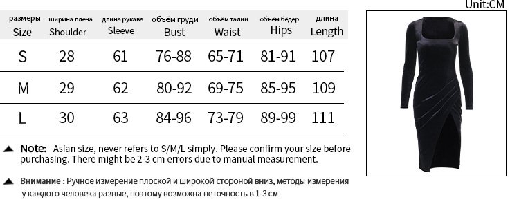 DUNEA Đầm vải nhung cổ vuông tay dài thiết kế gợi cảm sang trọng cho nữ