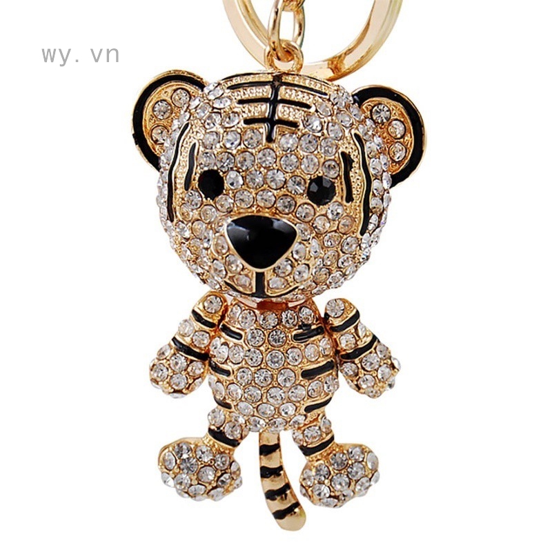 Móc Khóa Hổ Đính Đá Lấp Lánh
