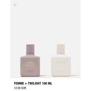 Nước hoa zara Femme và Twilight 100ml/chai