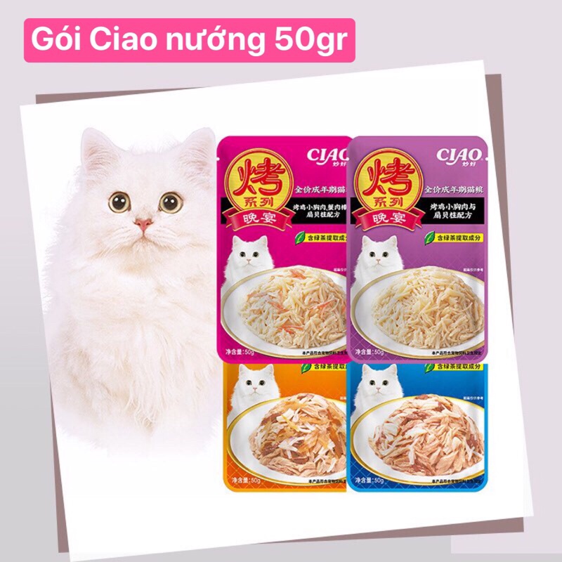 [Mới] Ciao cá nướng gói 50gr