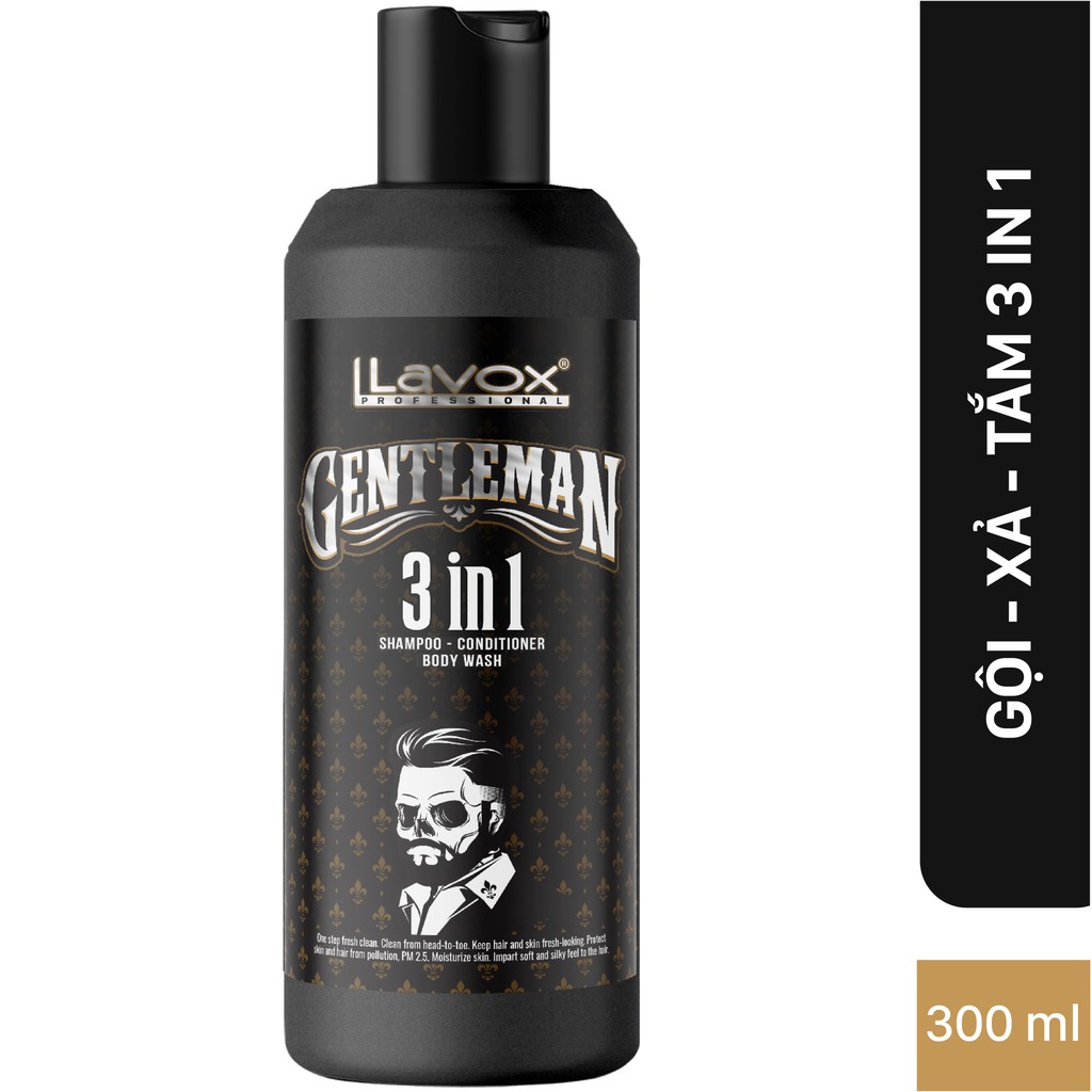 Dầu Gội - Xả - Tắm 3 In 1 Gentleman