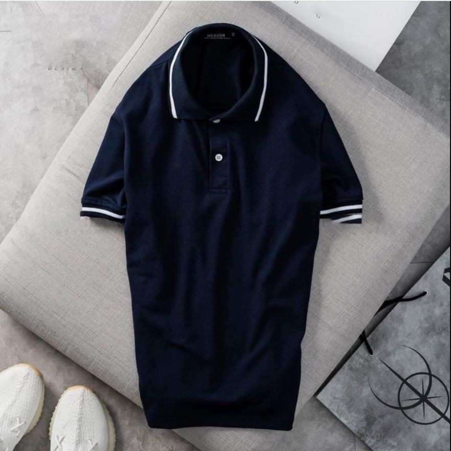 Áo phông nam nữ Polo có cổ phối viền đẹp, vải mềm, co giãn, mặc siêu mát IMME | BigBuy360 - bigbuy360.vn