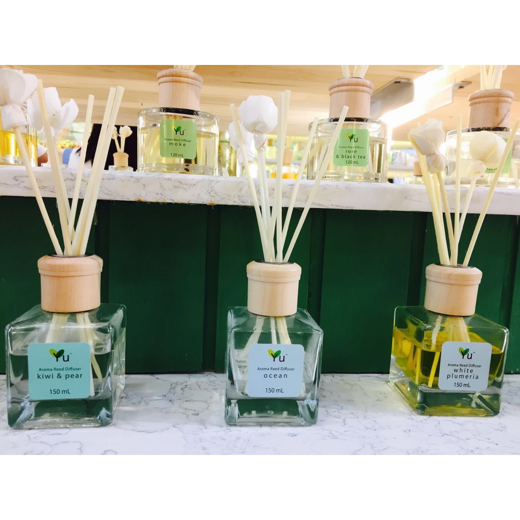 (SIZE 120ML) TINH DẦU QUE GỖ THƠM PHÒNG YU THAILAND |  YU AROMA REED DIFFUSER 120ML