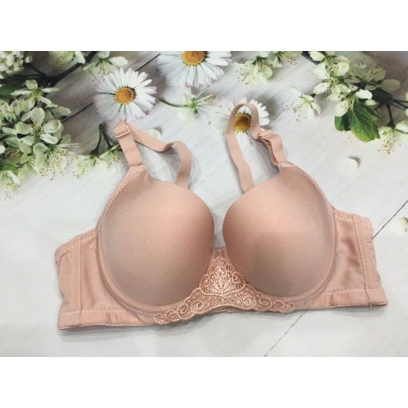 Áo Ngực Ép Mút Mỏng Có Gọng Quả To 311 Trơn Lót Nữ