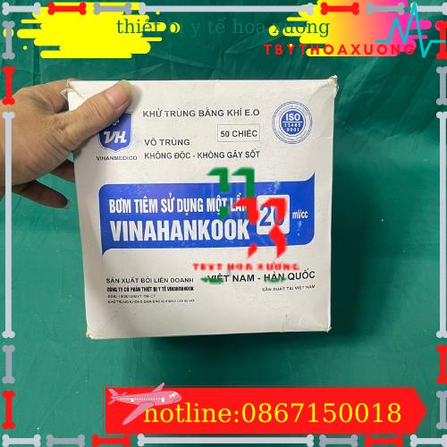 Bơm tiêm 1 lần Vinahankook 20 ml