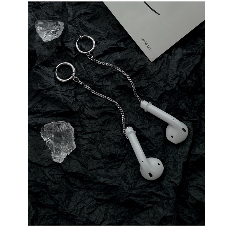 1 chiếc - Khuyên tai móc aipod thời trang thép không rỉ