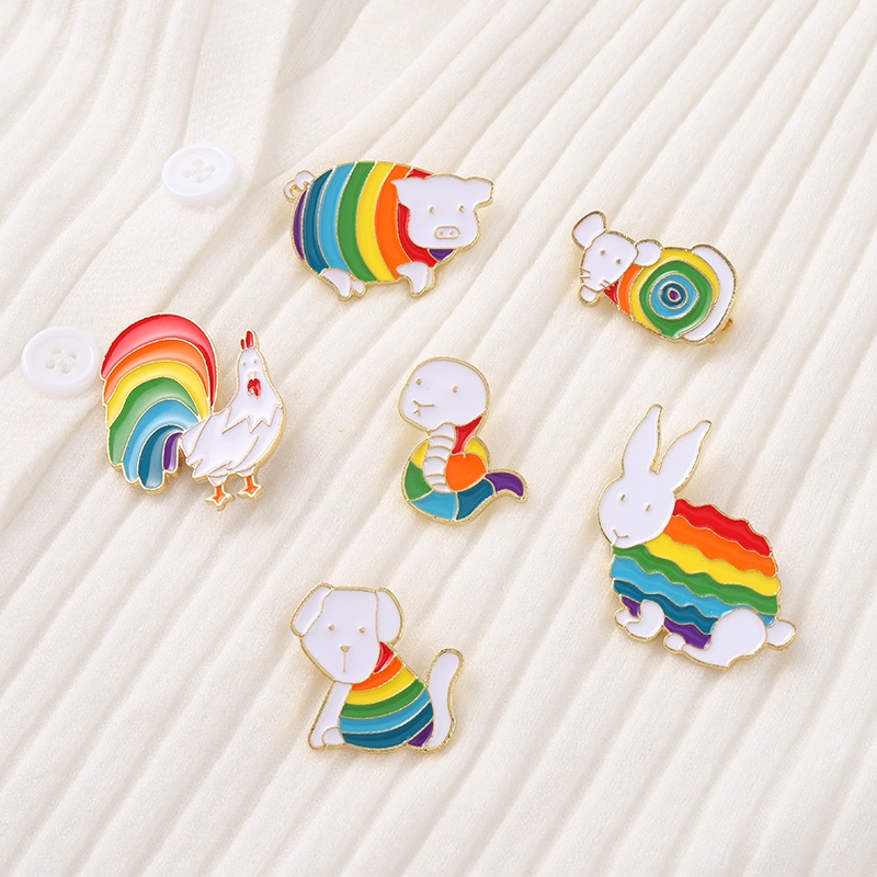 Ghim cài áo hình động vật hoạt hình dễ thương cho nữ