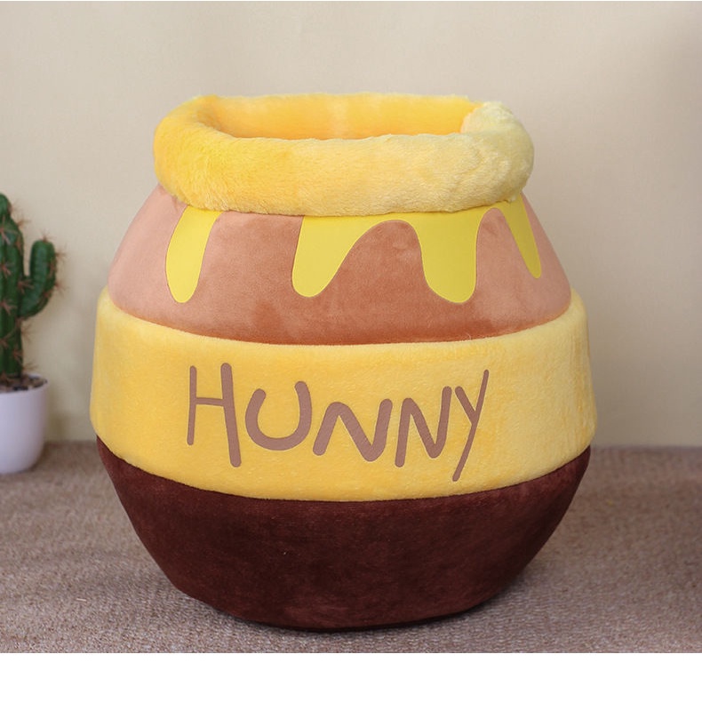 ♡ F.S ♡Hình dạng nồi mật ong mới siêu dễ thương giường mèo giường mèo nhà mèo giường vật nuôi
