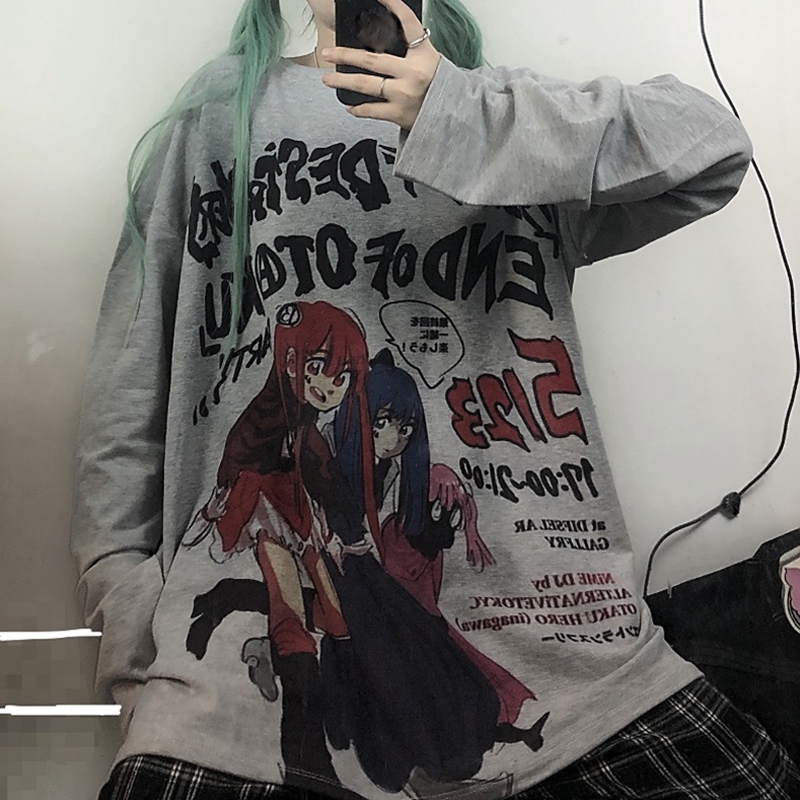 Áo Thun Dài Tay Mềm Mại In Hình Anime Nhật Bản Dành Cho Nữ | BigBuy360 - bigbuy360.vn