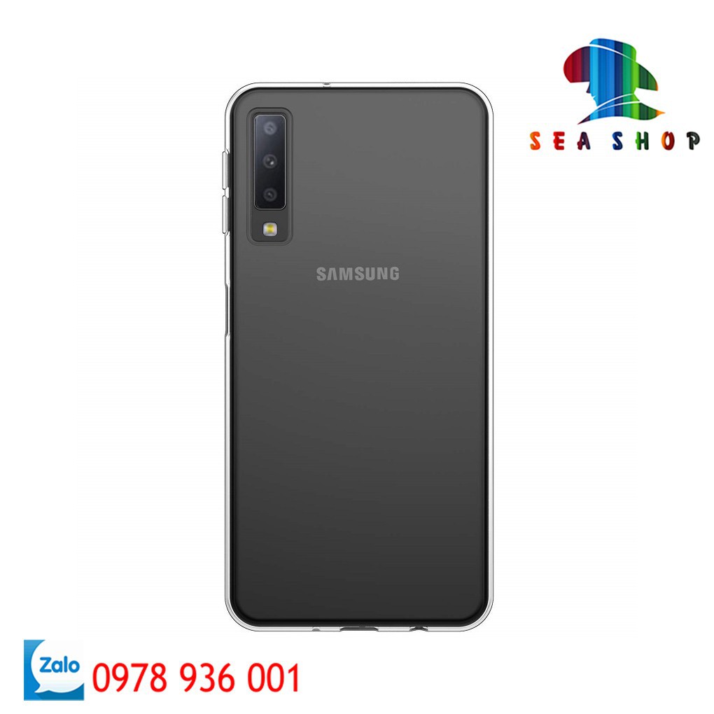 [TẶNG KÍNH CƯỜNG LỰC] Ốp lưng Samsung Galaxy A7 2018 - A750 silicon trong suốt