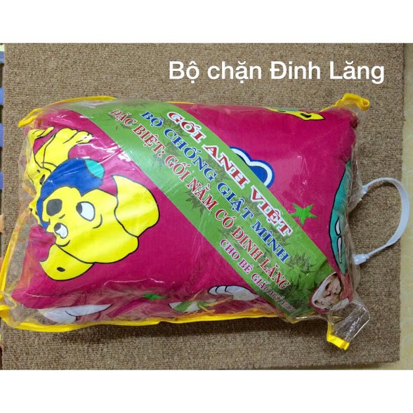 Bộ Gối nằm + gối chặn ĐINH LĂNG Anh Việt cho bé yêu