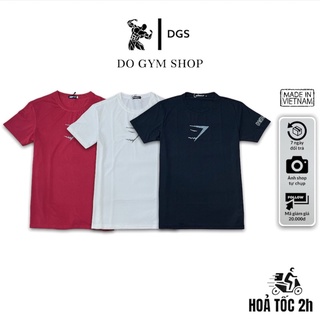 Áo phông nam thể thao DO GYM SHOP logo thêu, thun lạnh 4 chiều thoáng mát