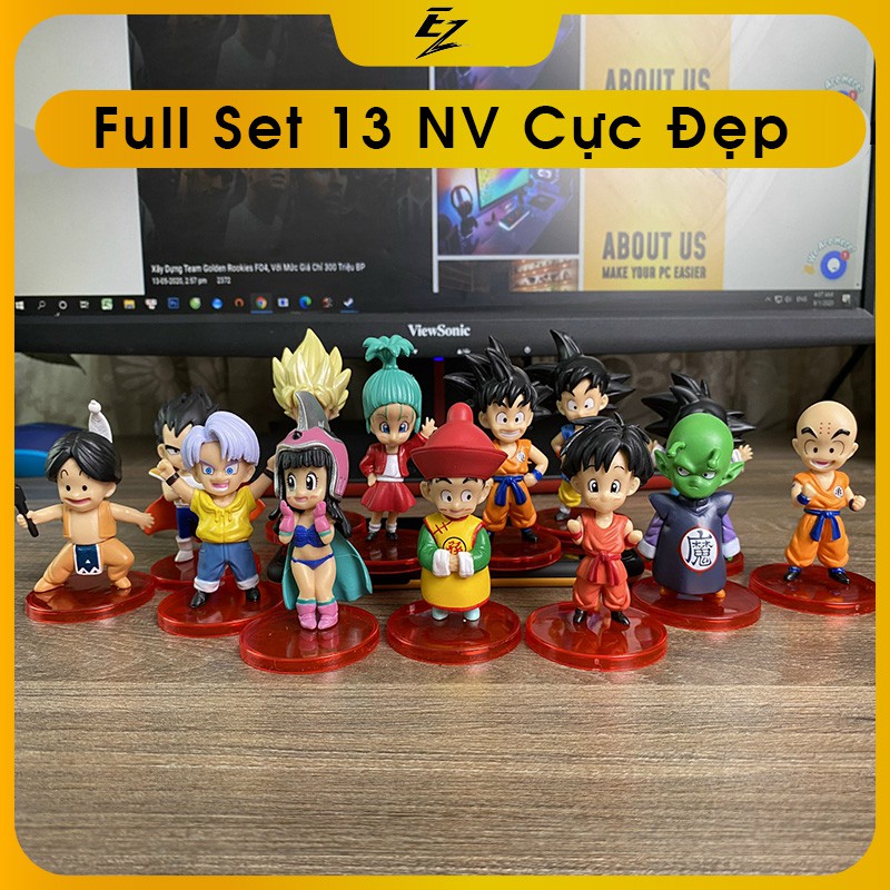 Mô hình Dragon Ball - 21 Nhân Vật Chibi Siêu Đẹp, Set 8 và 6 Dragonball