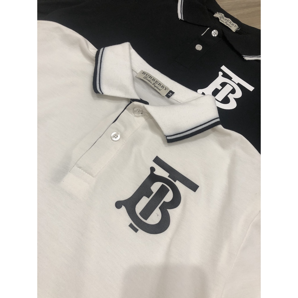 Áo Polo Nam Nữ In Chữ Vải Cá Sấu