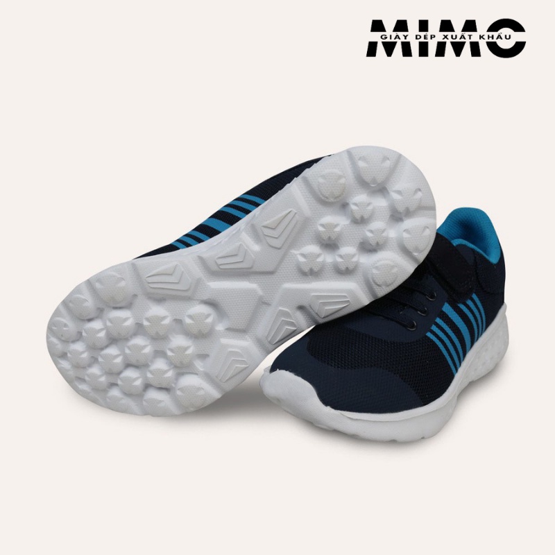 Giày thể thao Urban sọc thẳng xanh navy cho bé, Hàng cao cấp xuất xịn